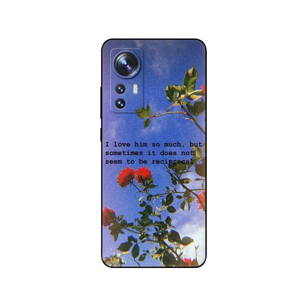 For Xiaomi 12 Case For Xiaomi 12 Pro Case Silicon Back Cover For Xiaomi Mi 12 Xiaomi  Mi 12X 12 Lite Bumper Funda Black Tpu Case