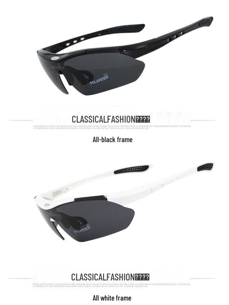 Polarized Outdoor Sports Cycling and Fishing Sunglasses, Windproof Goggles for Mountain Biking - Unisex