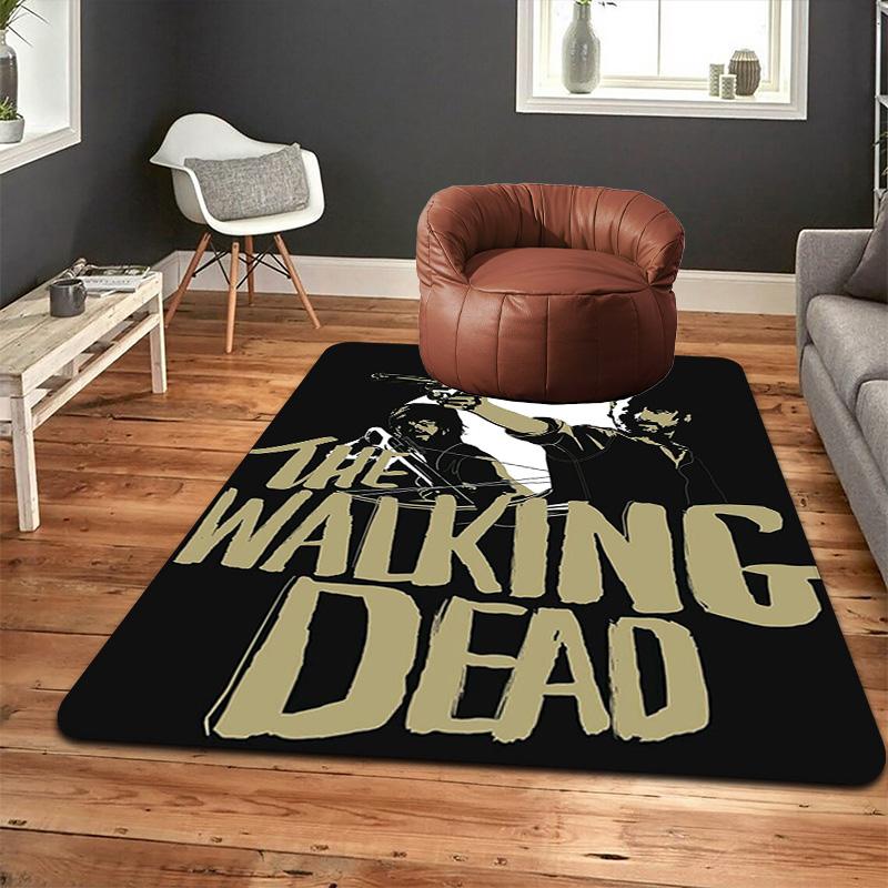 The Walking Dead Rug Floor Mat for Living Room or Bedroom Soft and Comfortable Carpet a Gift for Birthday and Holiday.MFF0918008