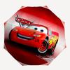 Lightning McQueen,Pixar Cars Automatic Umbrella   Tri fold Portable Umbrella, Best Holiday Gift for Men and Women, Durable Iron Frame, Playf