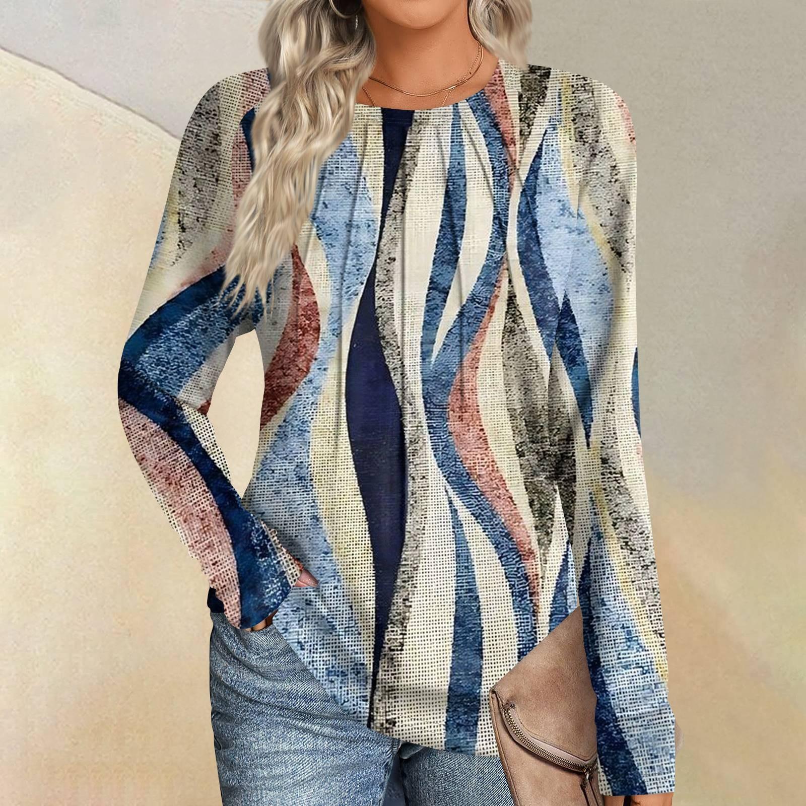 

Женская мода повседневная полосатая, цветная пэчворк с длинным рукавом и круглым вырезом M