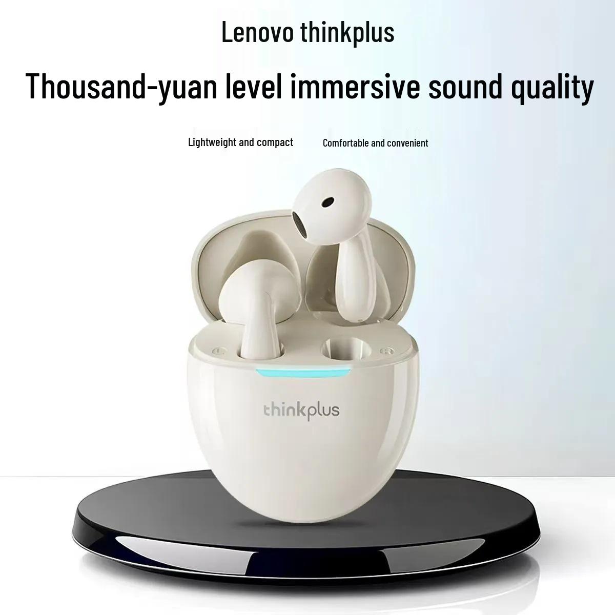 

Lenovo LP48 Bluetooth Earphones 2026: In-Ear, Ultra-Long Battery Life, Noise Cancelling, Thinkplus Technology. Khaki Lenovo LP48