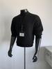Men's Winter Korean-Style Ribbed Knit Sweater with Half-High Collar - Trendy, Clean Fit