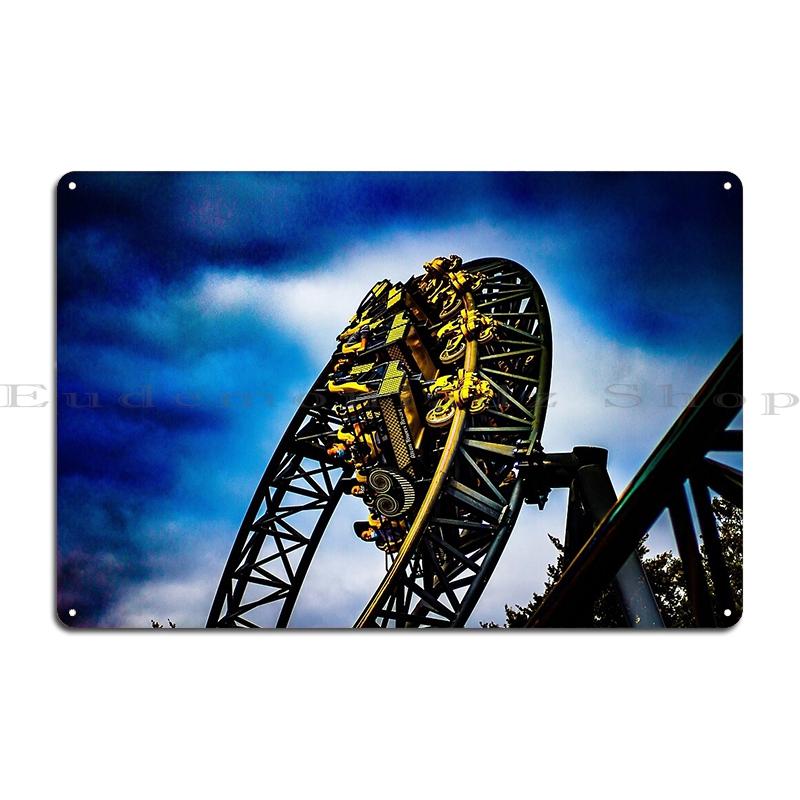 The Smiler At Alton Towers Metal Sign Printing Create Garage Mural Design The Smiler At Alton Towers Tin Sign Poster 20x30cm