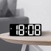Digital Alarm Clock Voice Control Battery Powered Snooze Night Mode 12/24H Electronics Table LED Clocks Home Decor Wall Garden