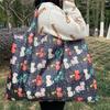 Foldable Eco Shopping Bag - Japanese Cartoon Design, Oxford Cloth, Portable & Eco-Friendly for Groceries