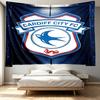 Cardiff City FC Print Tapestry - Portable Wall Decor Cloth, for Home, Dorm, Travel, Bedroom, Living Room - Ideal Birthday Housewarming Gift