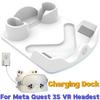 For Meta Quest 3S VR Charging Dock Charging Station VR Headest Fast Charging Station Headset Display Stand and Controller Mount