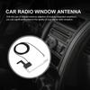 Digital Radio Antenna with SMB Adapter Window Roof Windshield Antenna DC 5V DAB + Antenna Hidden Adhesive for Auto ATV Car Truck
