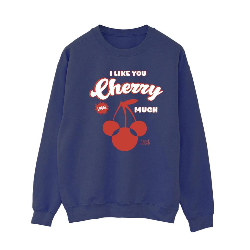 Disney Womens/Ladies I Like You Cherry Much Minnie Mouse Sweatshirt