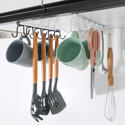 Portabicchieri da Cucina Domestico Senza Foratura Scaffale Portaoggetti Portabicchieri d'Acqua Gancio da Armadio Gancio Appeso Organizzatore Scaffale Portaoggetti