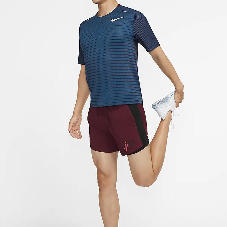 Nike Sommer-Laufshorts Herren Unterteile Dunkelrot CU5475-638