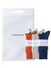 Gift Set of 3 Ribbed Sizes 23cm 29cm Number Flame Heathered Cashmere Iron [HARUSAKU] Japanese-Made Men's Socks, - (JP, Sizes, 25.0 Cm, 27.0 Cm, + +