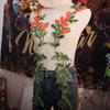2pcs Exquisite Clothing Applique Green Leaf Clothes Patches Daisy Flower Embroidered Patches  Sewing