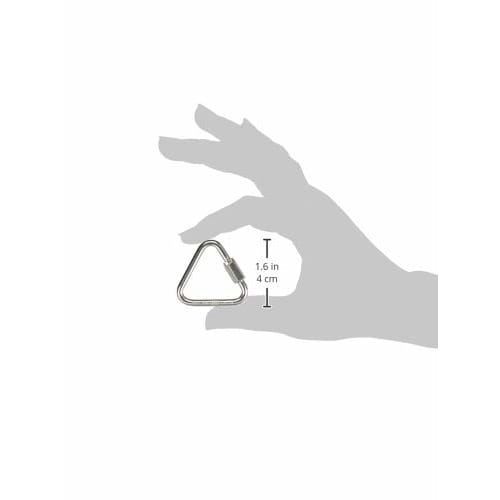 Mizumoto Stainless Steel Triangle Ring Catch, Wire Diameter 4mm, Length 38mm, Inner Width 27mm, B1459