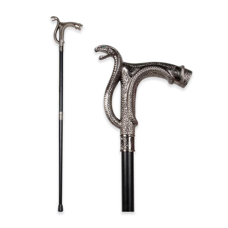 Cobra-Head Luxury Walking Stick Cane For Men Fashion Decorative Walking Canes Party Vintage Stick Elegant Hand Walking Canes
