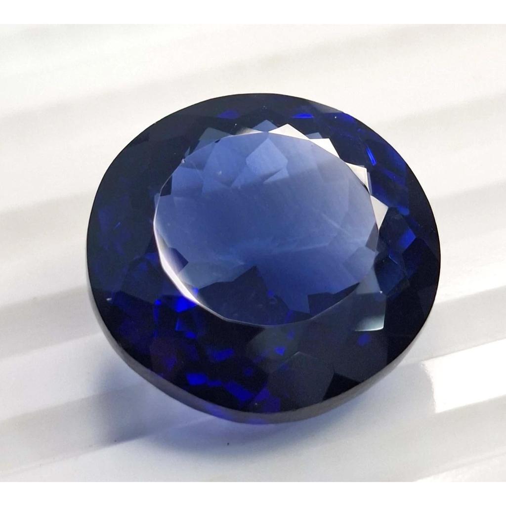 Natural Dark Blue Tanzanite 26-28 Ct Round Cut Certified Beautiful Gemstone