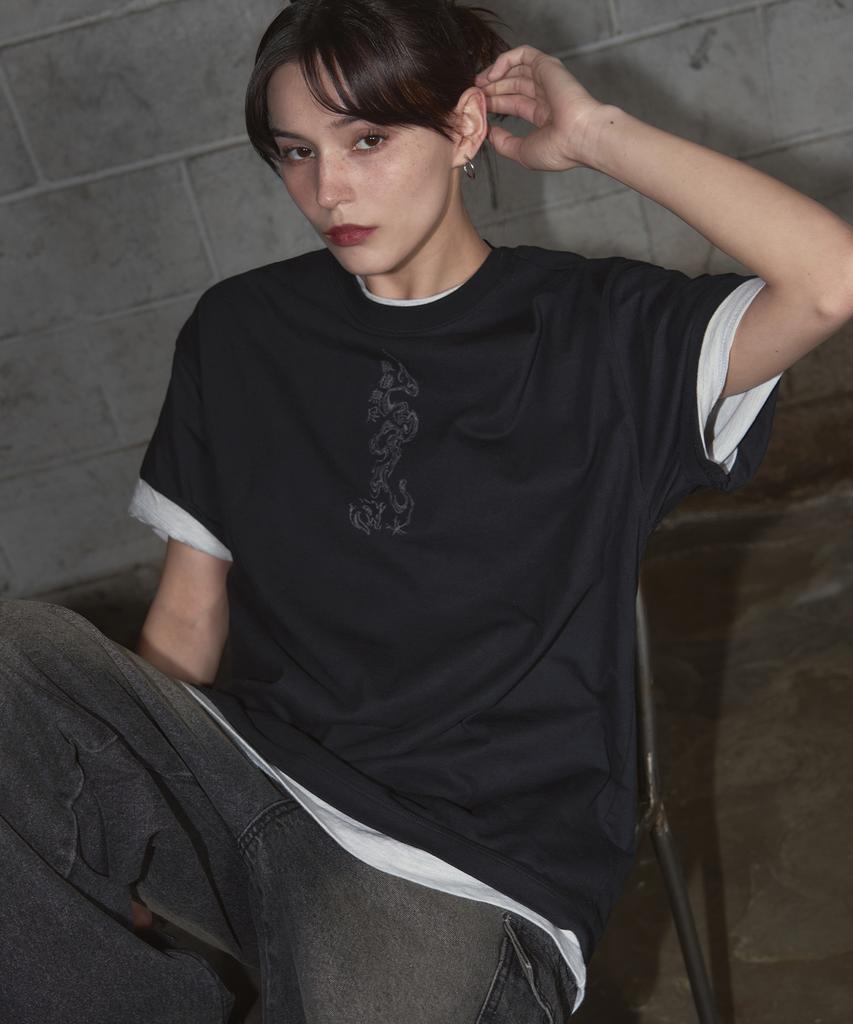 Ledeoli Drag-On Oversized Short Sleeve Tee [White]