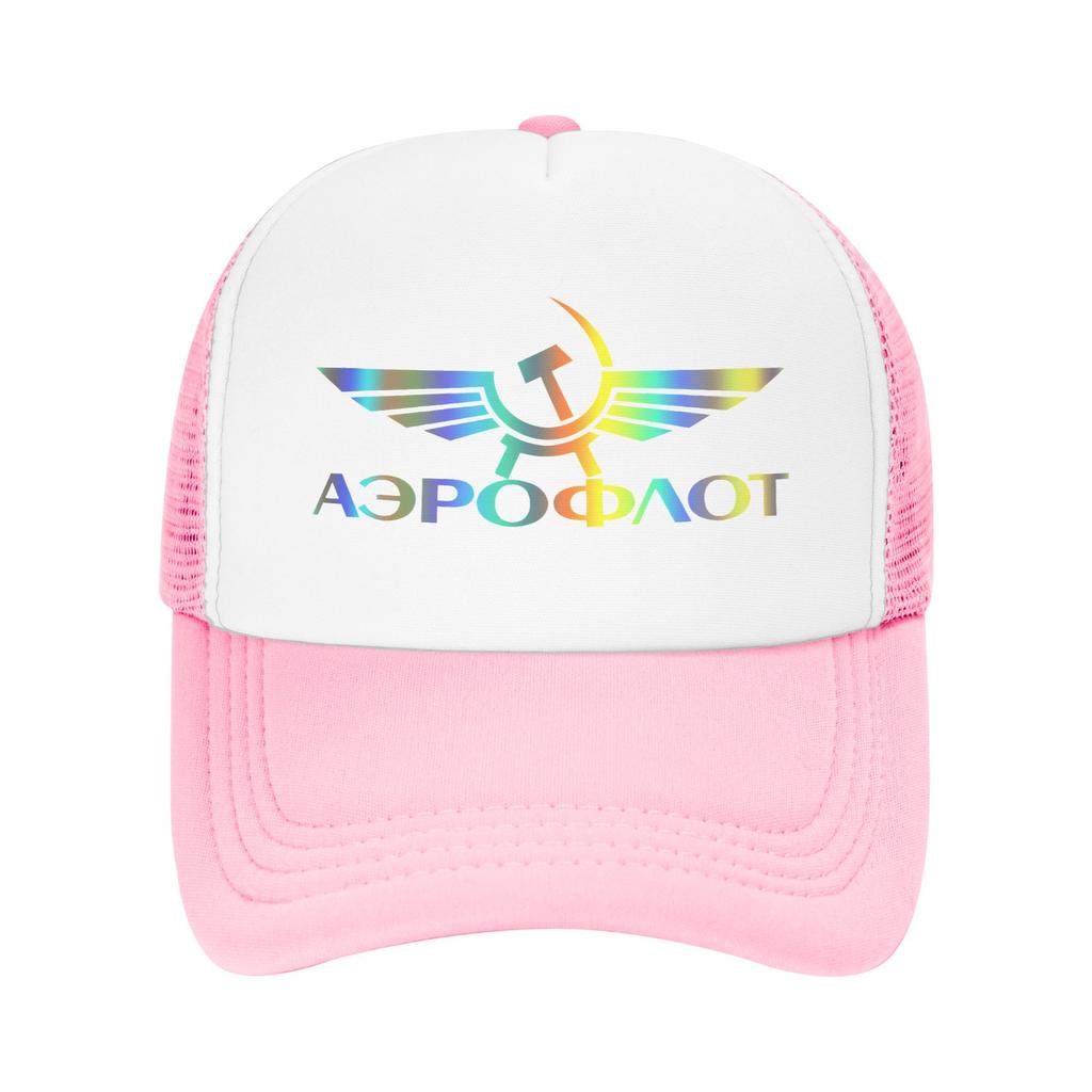 Summer Sun Hats Aeroflot Aviation Russe Pilote Aerospace Baseball Cap Stylish Trucker Hat Summer Women Men Rock Snapback Cap