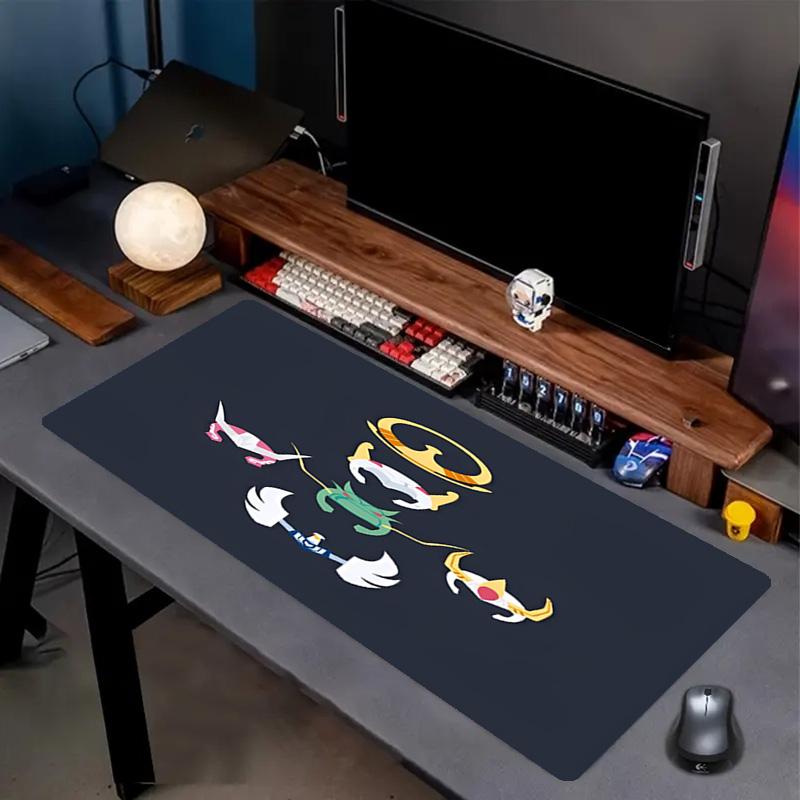 Saint Seiya Print Mouse Pad, Anti‑Slip Desktop Keyboard Mat, for PC Laptop Gaming Working Daily Use, Cool Festival Surprise Gift