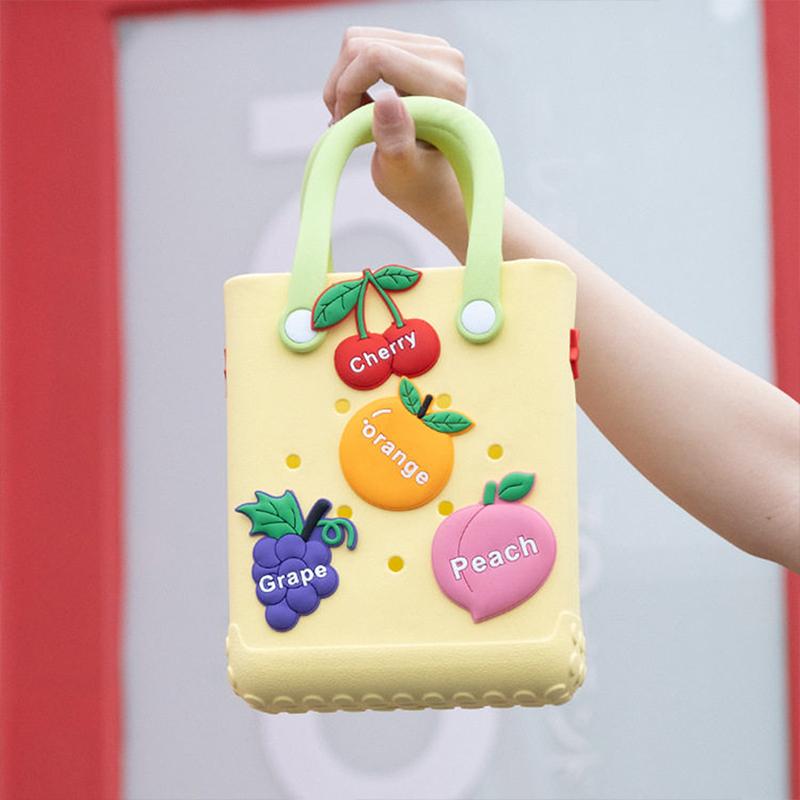 Eva Beach Bag Accessories Cute Fruit Pattern Diy Bags Shoes Decoration