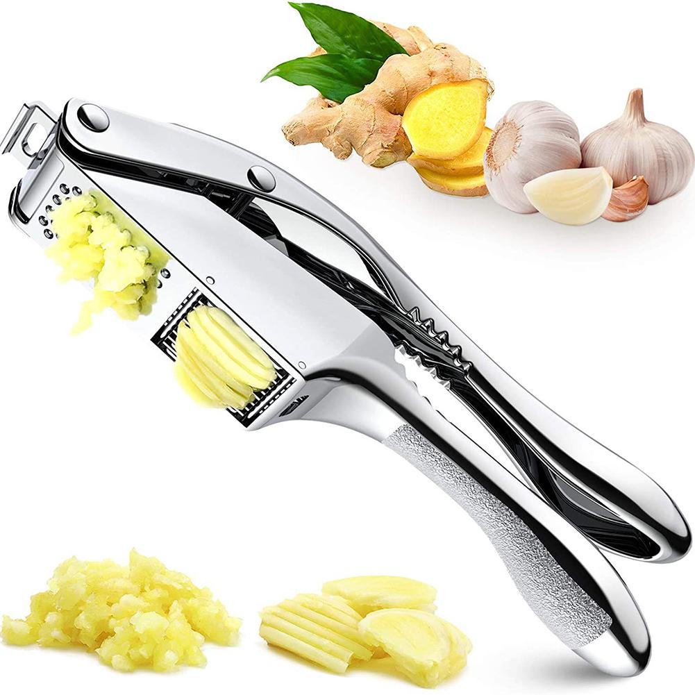 2 In 1 Garlic Mincer & Slicers Rust Proof Dishwasher Safe Home Kitchen Supplies