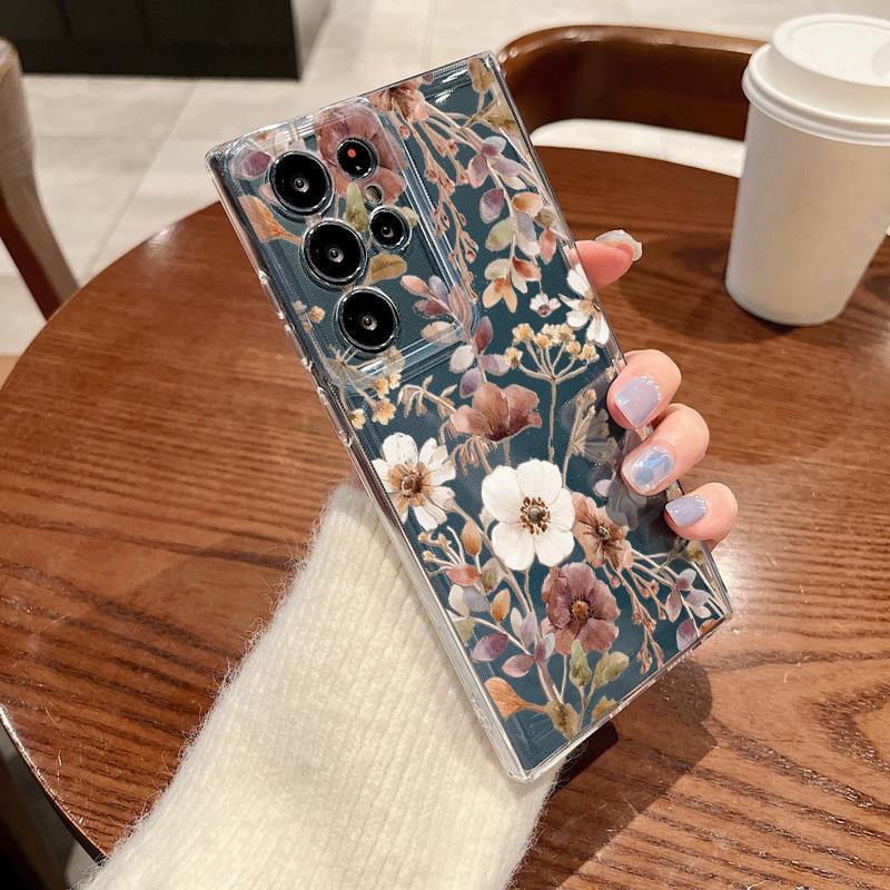 

Colorful Butterfly Pattern Phone Case For Samsung Galaxy S26 S25 S24 S23 Ultra S22 Plus S24 S21 FE S25 Edge Clear TPU Soft Cover Galaxy S26