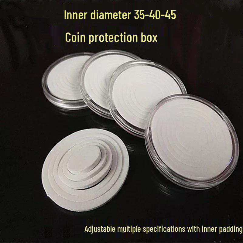 Silver Dollar Zodiac Commemorative Coin Transparent Protective Box