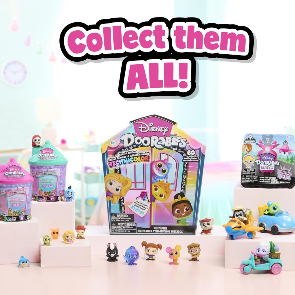 Just Play Disney Doorables Series 2 Collectible Figures Figures Figures Toys for Kids Ages 5 and 44799 Squish'Alots 1" 4-6 Up,