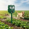 Owl Shape Ultrasonic Animal Repellant Solar Powered 14 LEDs Cat Dog Repellant Waterproof Infrared Sensor Solar Animal Repeller