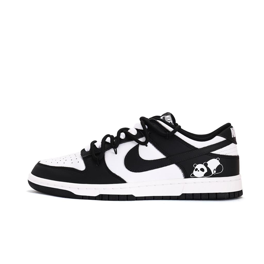 Nike Dunk Coverage Abrasion Resistant Slip Resistant Low top Skateboard Shoes Unisex White Black HF5441-100(Team59-SBOX)