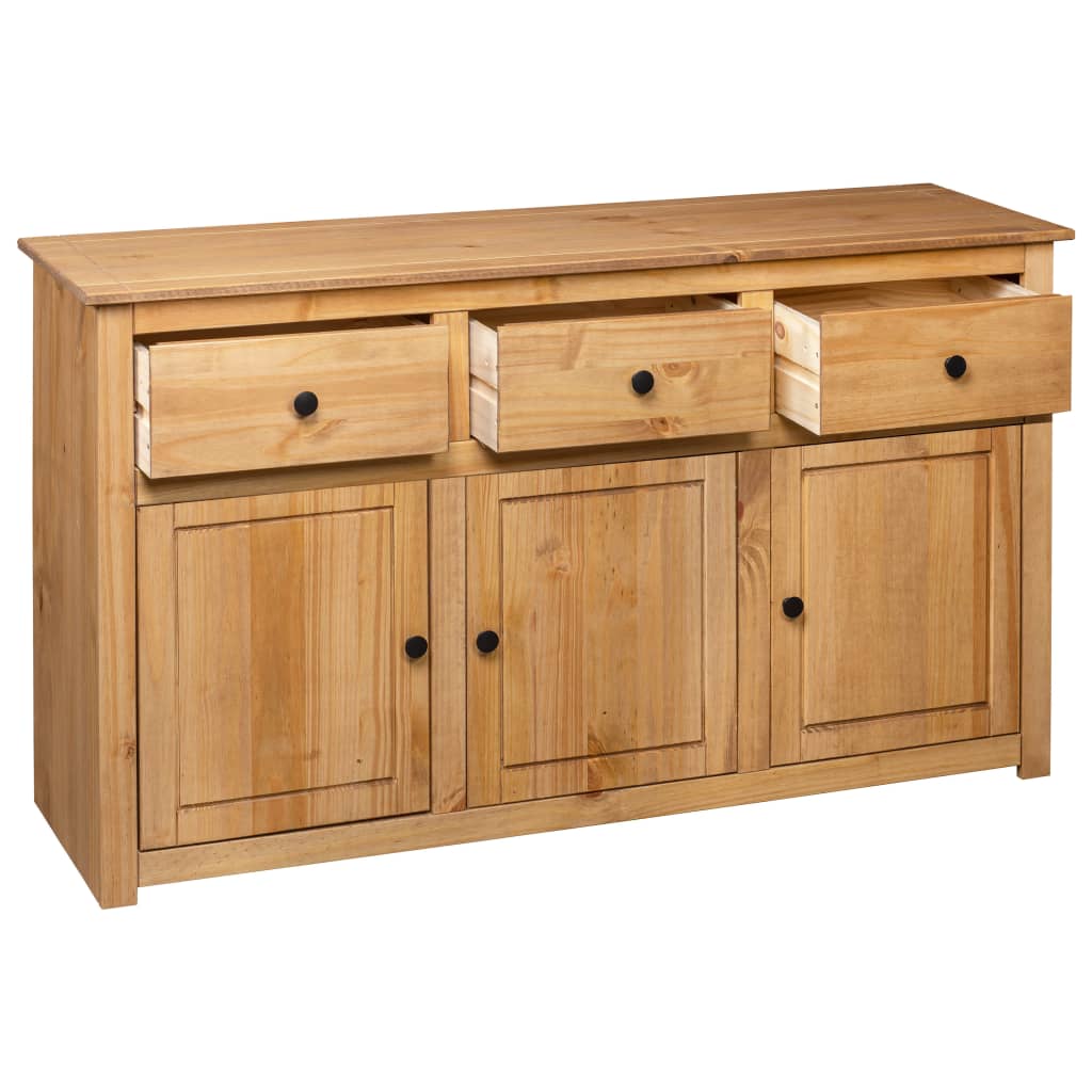 Sideboard 135 x 40 x 80 cm Solid Pine Wood Panama Pine