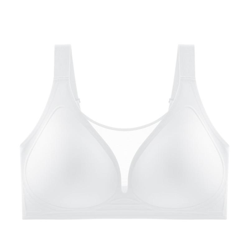 Plus Size Full Cup Mesh Bra Thin Cup For Large Bust