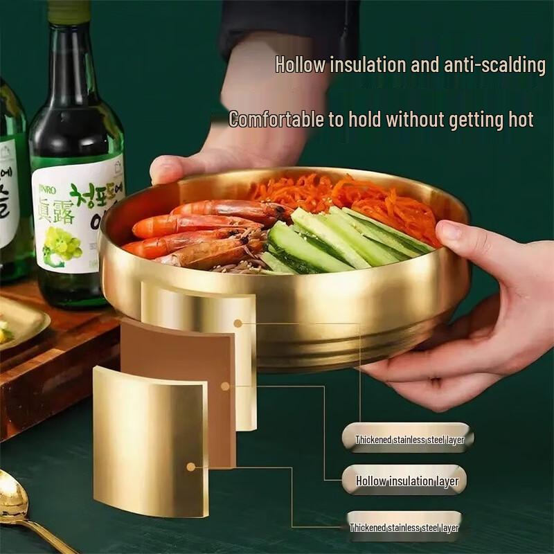 Korean Style Insulated Stainless Steel Bowl