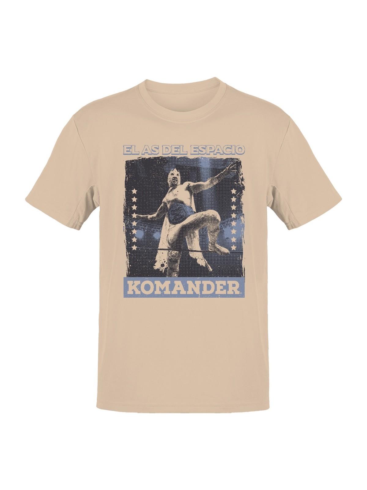 Officially Licensed Legends Of Lucha Libre Wrestling Hero Komander Mens T-shirt XXL