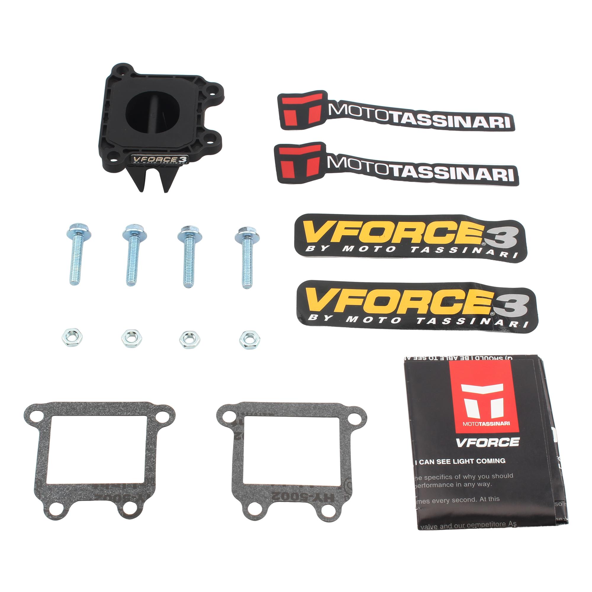 Лепестковый клапан VForce 3 для мотоцикла Suzuki SRGV 120 Satria Rg Sports Пластина лепесткового клапана Топливная система Лепестковый клапан из углеродного волокна чёрный
