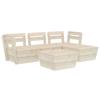 Garden Furniture Set - vidaXL - Pallet 5 Pcs - Impregnated Spruce Wood - 4 People - Outdoor