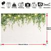 2D Natural Greenery Brick Wall Backdrop Hanging Vines Party Photo Background