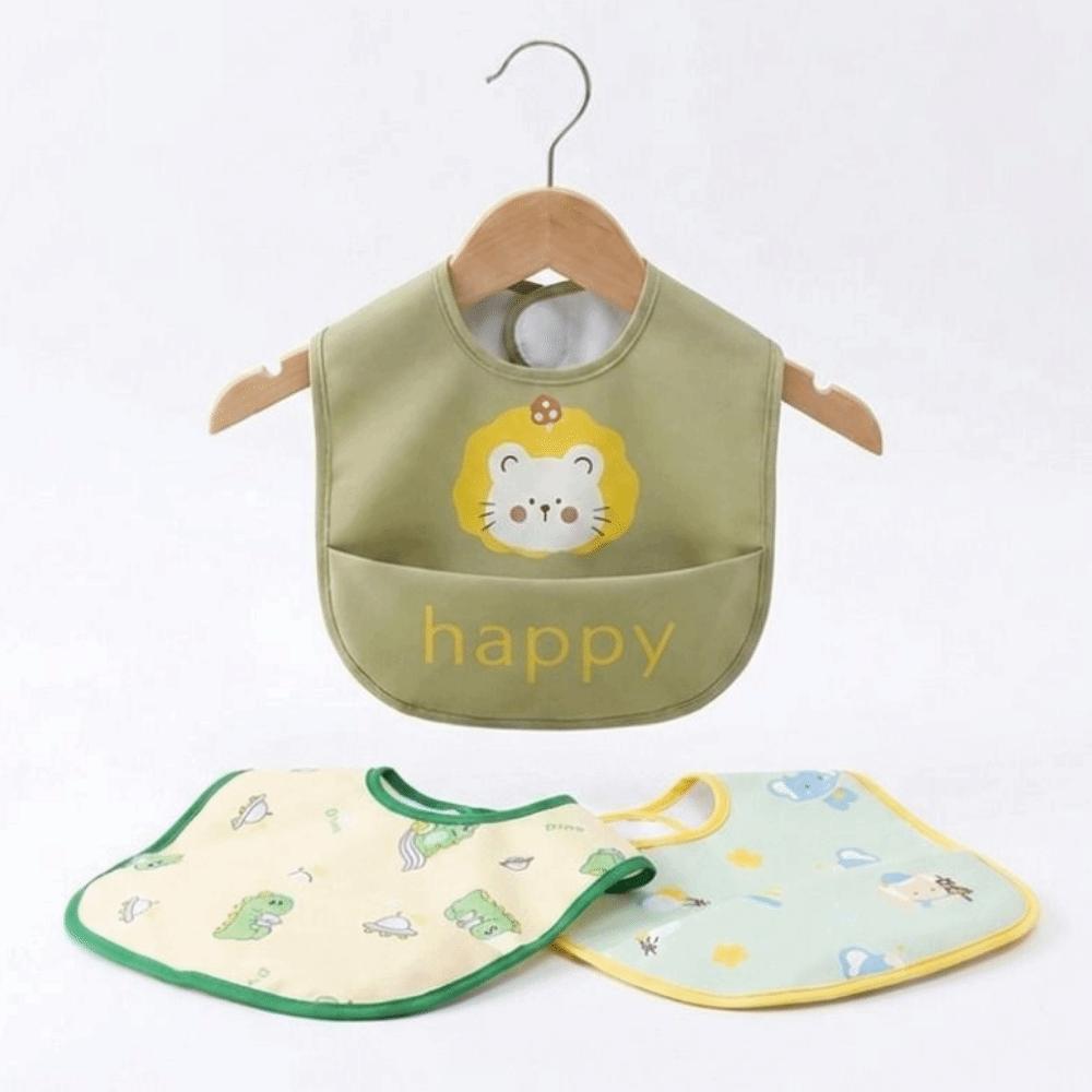 Adjustable Toddlers Feeding Apron Waterproof Baby Apron Practical Baby Feeding Bib  Mealtime