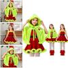 Grinch Kinderkostüm Mit Umhang Und Kleid Für Weihnachtsfeier Kostüm