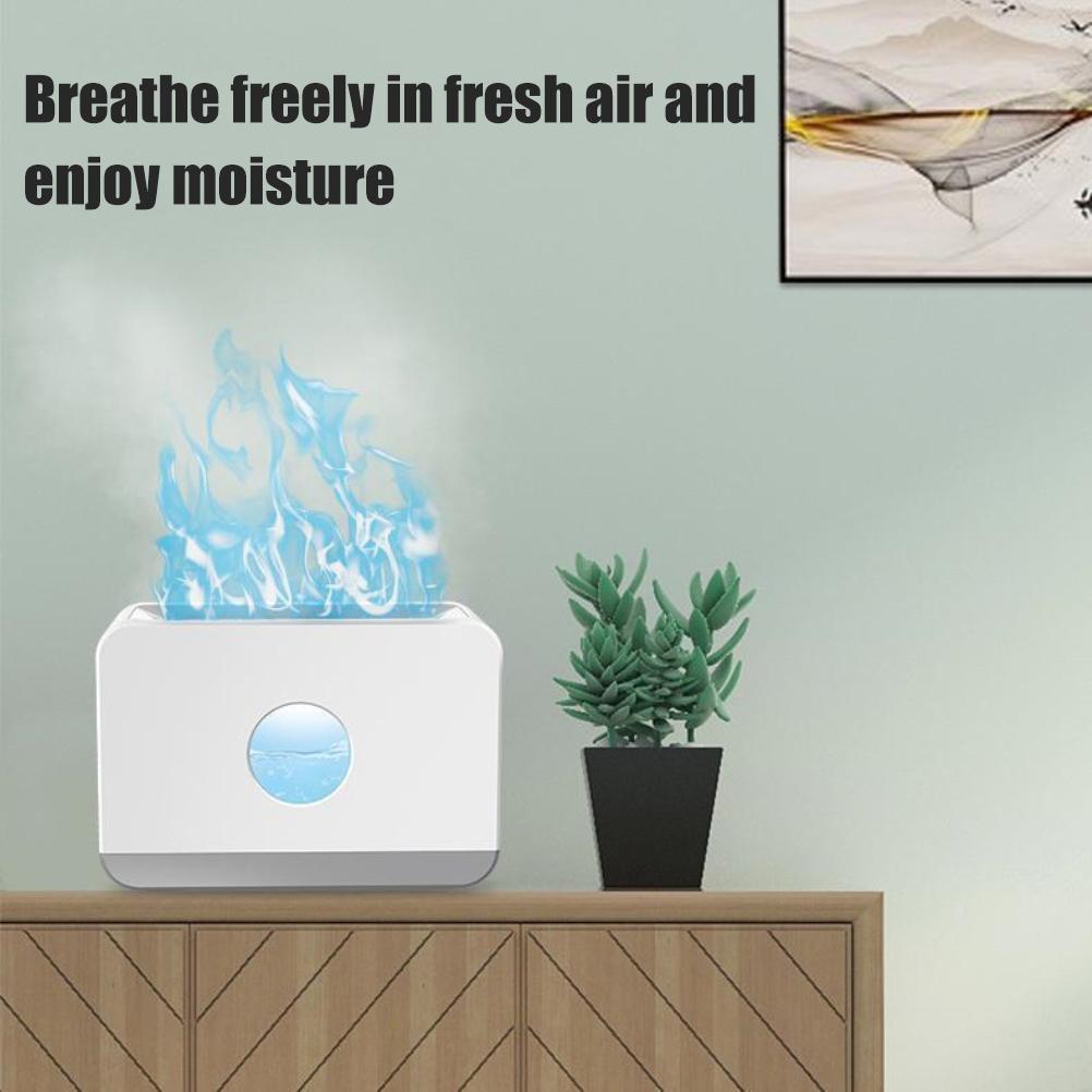 Flame Aroma Diffuser Portable Aromatherapy Diffuser Humidifier Night Light  Diffuser for Home Office