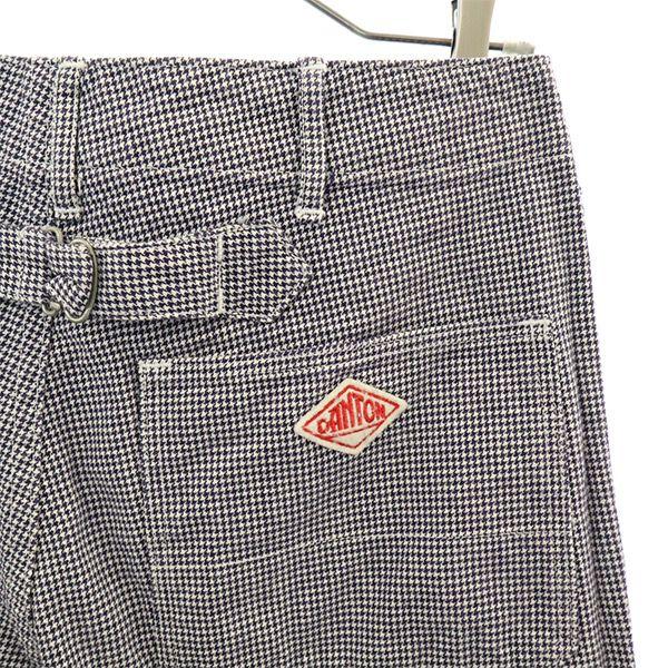 Danton Check Baker Pants 34 Navy X White Cinch Bag VETEMENTS DE TRAVAIL Women Used