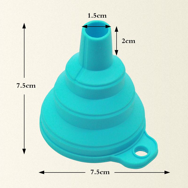 mini Foldable Funnel Silicone Collapsible Portable Funnels for Fuel Hopper Beer Oil Kitchen Accessories Tools Items