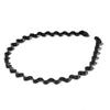 Metal Headband 6Pcs Unisex Hair Elastic Bands Black Flexible Hair Fashion Accessories for Men Women Kids