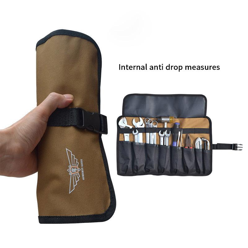 Storage Bag Toolkit Oxford Cloth Roll Portable Pouch Bag Wrench Tool Foldable Spanner Hammer Camping Pocket Tool