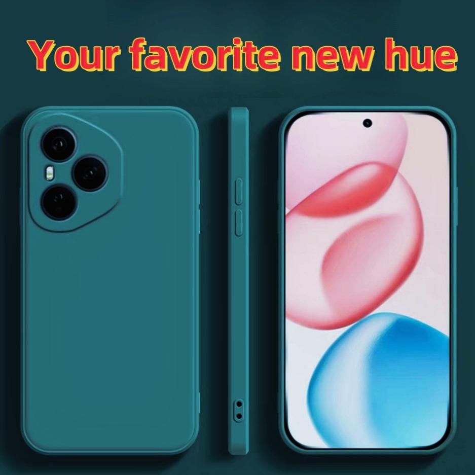 Fashion Solid Colour Shockproof Protective Liquid Silicone Phone Case For Honor 400 Pro / 400 Lite / 400