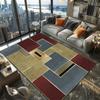 Nordic Geometric Pattern Carpets for Living Room 200x300cm Luxury Large Room Rugs Machine Washable Non-slip European Tatami Mat