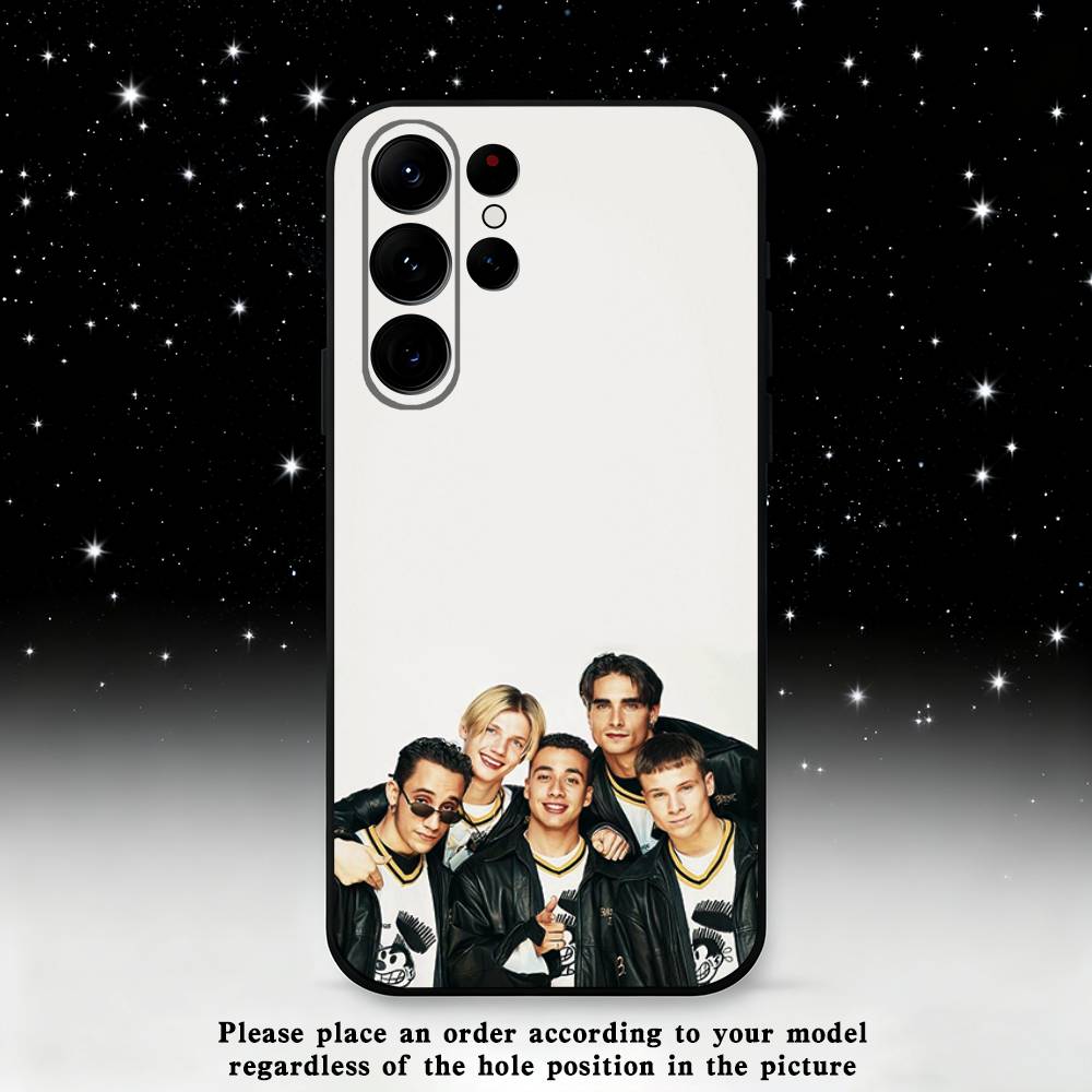 B-Backstreet Boys BSB Phone Case For Samsung S25,S24 Ultra,S20,S30 plus,S22 plus,S23,S30 Ultra 5G Silicone Black Shell