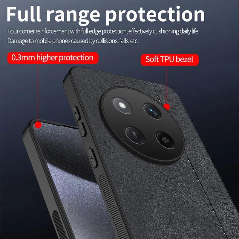 For Honor Magic 7 Lite Luxury Sheep Nappa Leather Skin Phone Case for Honor Magic7lite X9C Smart Full Protect Frosted Cover