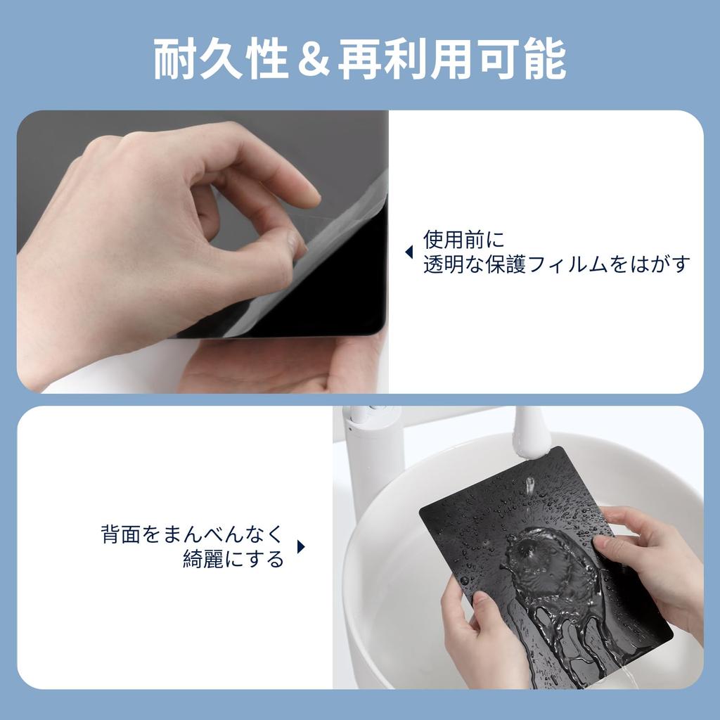 LOUKIN Whiteboard Sheet Electrostatic Refrigerator Bulletin Reusable 1 Monthly 6 Board and 1 EVA Board Set, Adhesive, Planner, Calendar, Board,